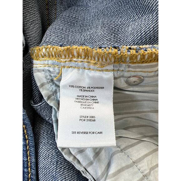Cabi Mid Rise Denim Womens Raw Hem Jeans Capsule Everyday Casual Easy - Picture 5 of 7